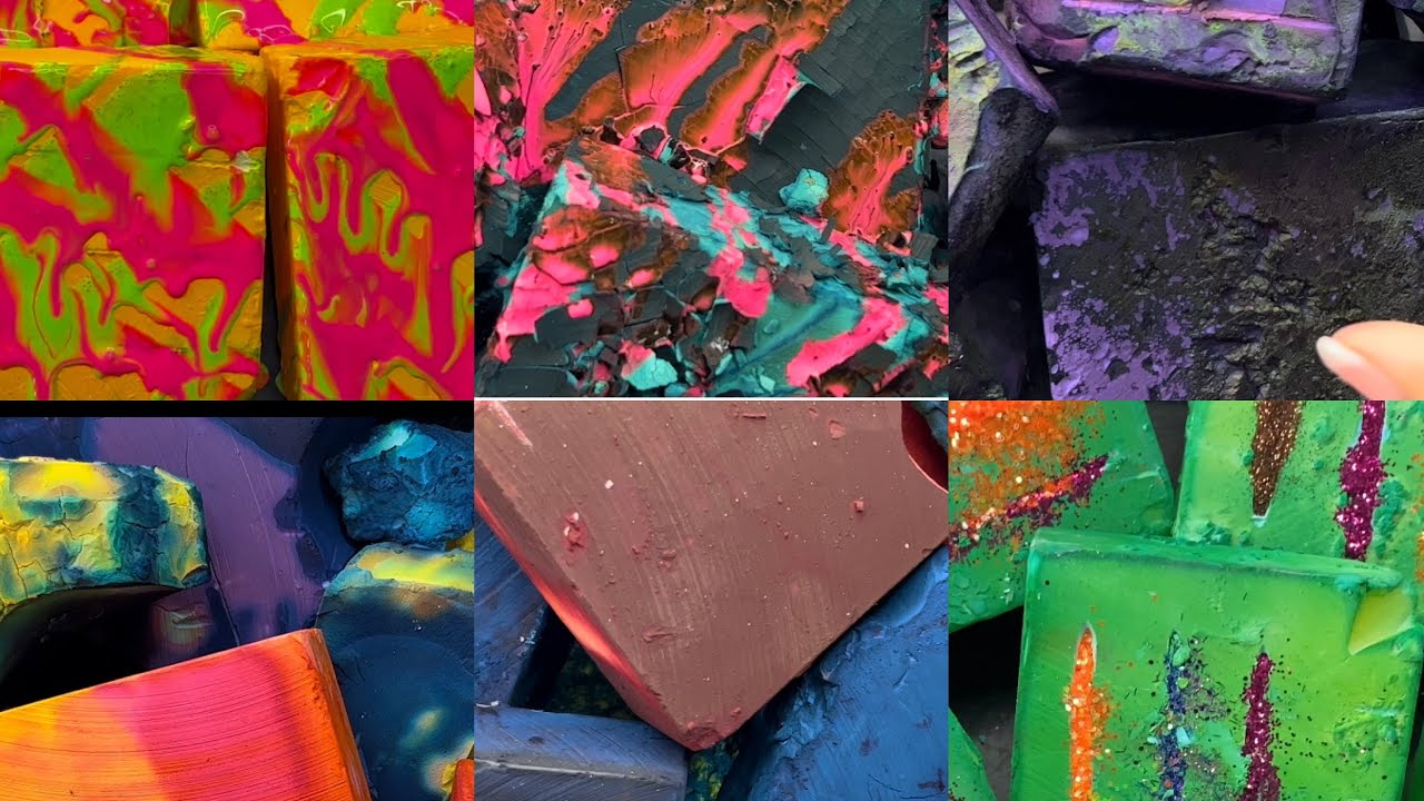 Crispy Dyed Gym Chalk Compilation - YouTube