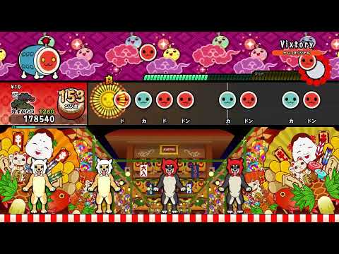 【太鼓の達人 NS2】Vixtory（むずかしい）【オート動画】