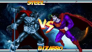 Steel Cyborg vs Bizarro Cyborg Superman  Justice League Task Force 2