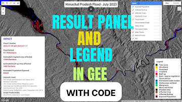 Flood Impact Assessment Using Sentinel-1 | Visualization | Result Panel And Legend | GEE | Tutorial