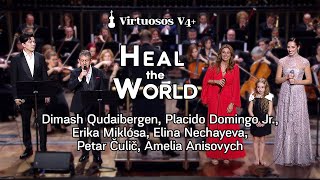 'Heal the World' by Dimash Qudaibergen, P.Domingo Jr., E.Miklósa, E.Nechayeva, P.Čulič, A.Anisovych Resimi