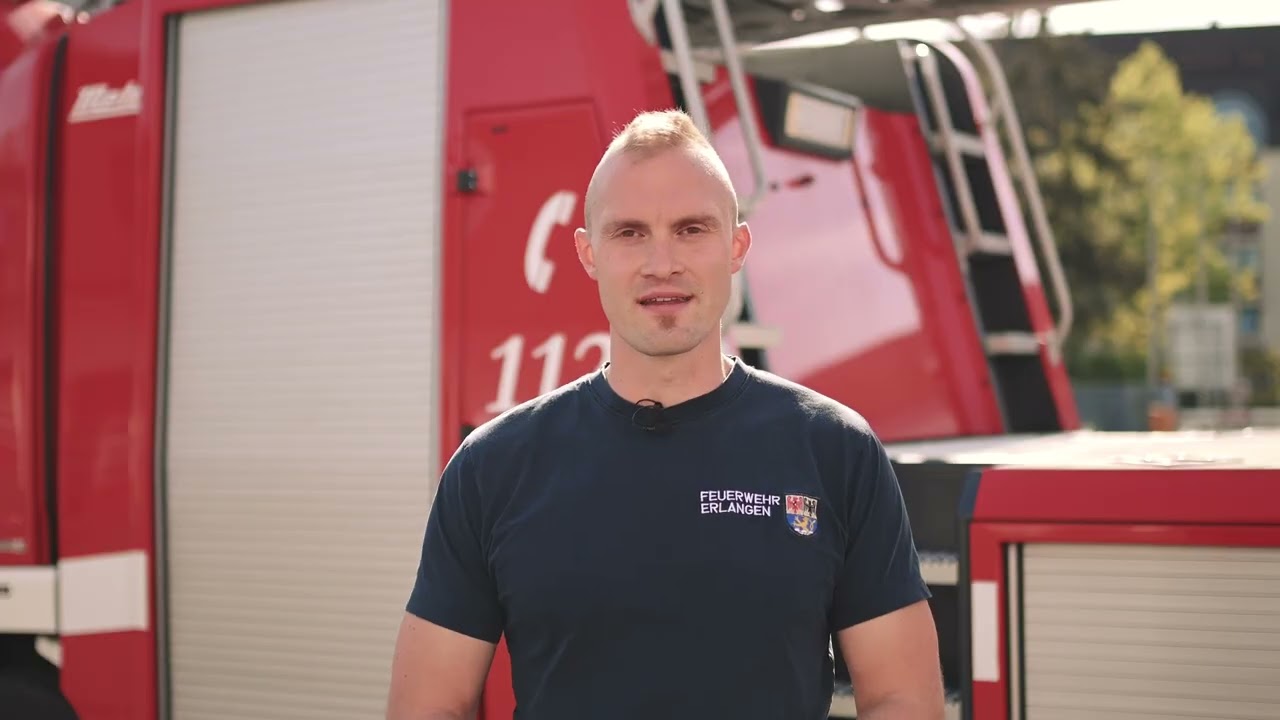 Sportlicher Einstellungstest - Drehleitersteigen