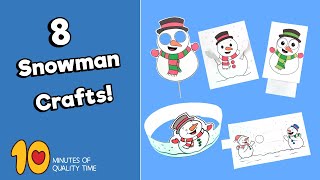Snowman Crafts - Pack of 8 Printables