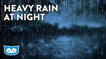 Heavy Rain Sounds At Night With No Thunder | 2 Hours Rainstorm | Heavy Rain Sounds for Sleeping