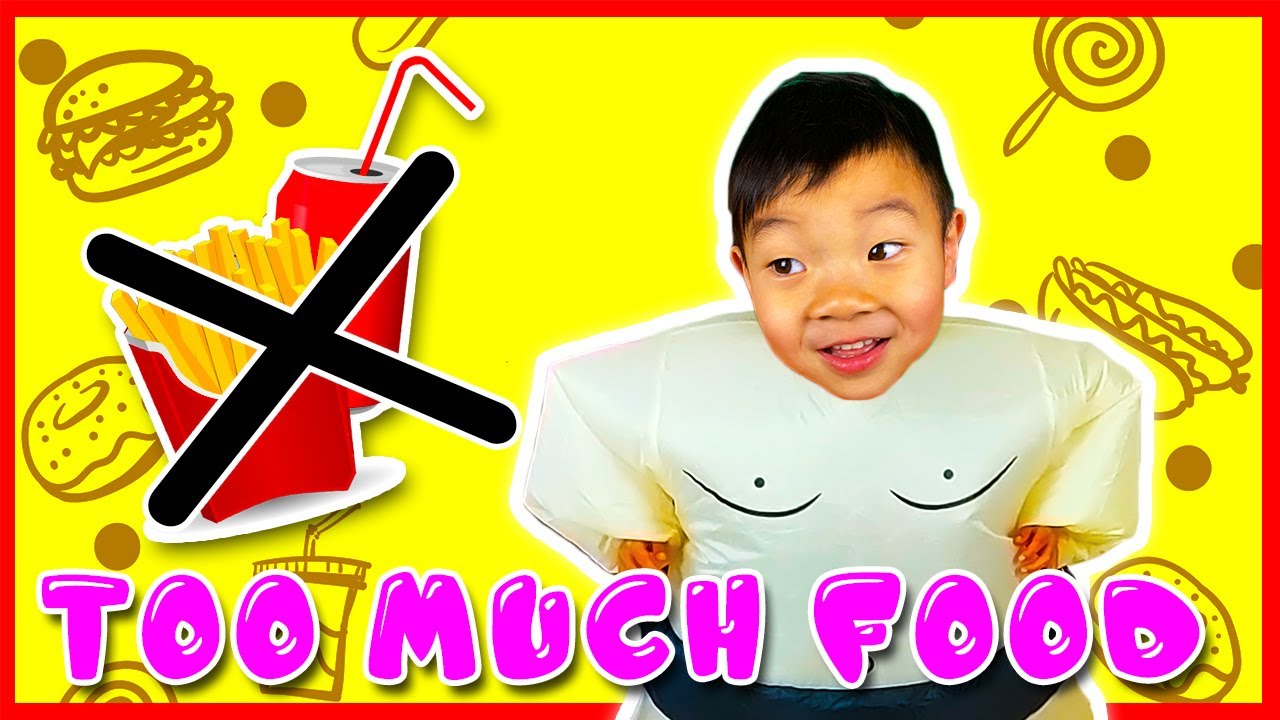 Eating too Much Junk Food | Nursery Rhyme & Kid Song | Pretend Play ...