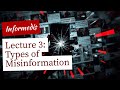 Lesson 3 : Types of Misinformation