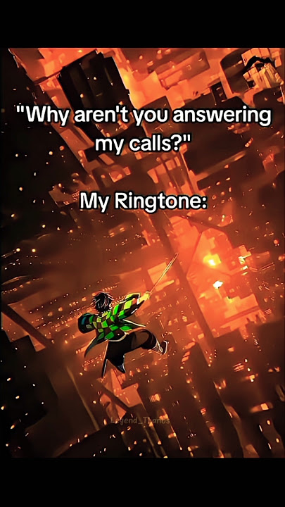 Demon Slayer Ringtone 😼 #anime #memes #demonslayer #shorts