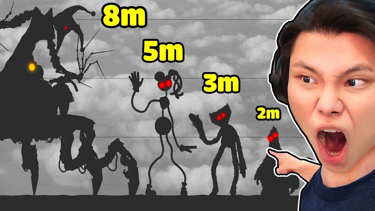 So Sánh Chiều Cao POPPY PLAYTIME CHAPTER 5🤏😳JayGray Sốc Vì Biết Trùm Cuối Prototype 1006 Cao Mấy Mét