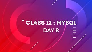 MySQL | Aggregate Function | Computer Science With Python | Class-12 | Day-8