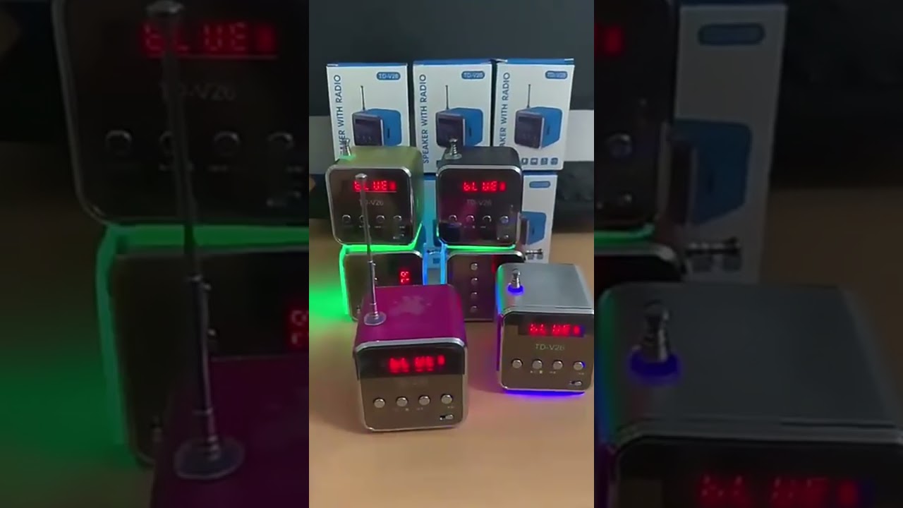 TD-V26 Portable Speakers With FM Mini Multi-Function Radio USB.