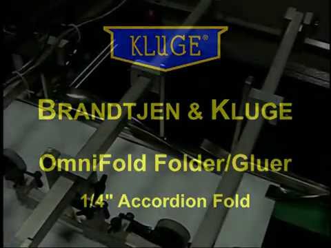 OmniFold Folder-Gluer Performing Accordion Folds - YouTube