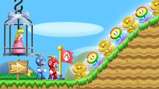 New Super Mario Bros. Wii: Rescue the Princess - 2 Player Co-Op Walkthrough Part 1 screenshot 2