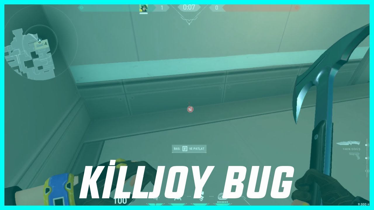 VALORANT KİLLJOY SARMAL BOMBA BUG`I // VALORANT KİLLJOY DUVARIN İÇİNİ BOMBA SOKMAK