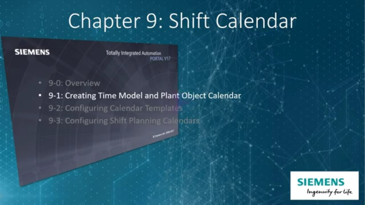 WinCC Unified V17 #34: Create Time Model and Plant Object Calendar # ...