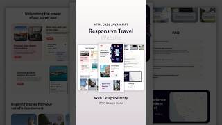 Travel Website Using HTML CSS And JavaScript  #webdevelop #webdesign #htmlcsstutorial #coding