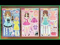 Hình dán thẻ công chúa 6 tấm, thay đồ búp bê xinh - Sticker princess dressing (Chim xinh channel)