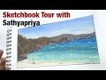 Sketchbook tour with sathyapriya