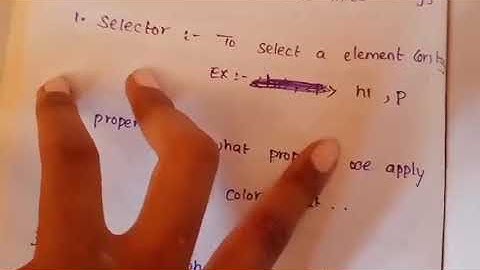 What is css in web technologies cascading style sheets explain in telugu