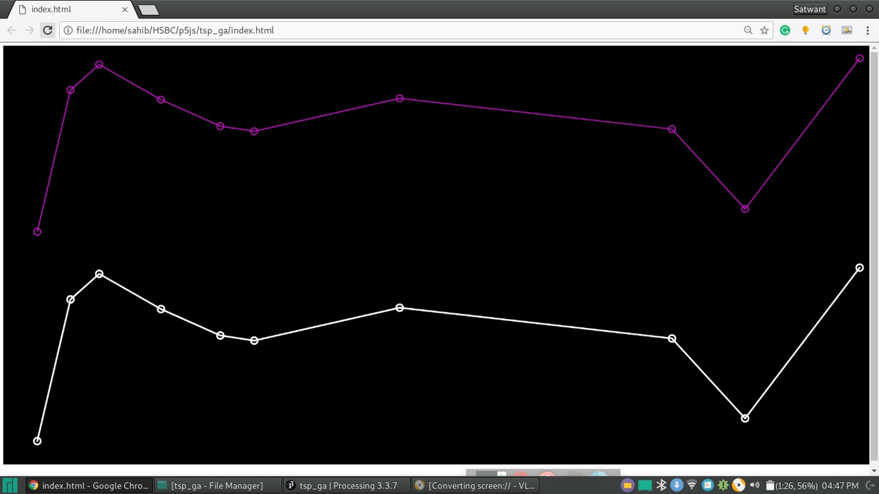 Traveling Sales Person Problem with Genetic Algorithm