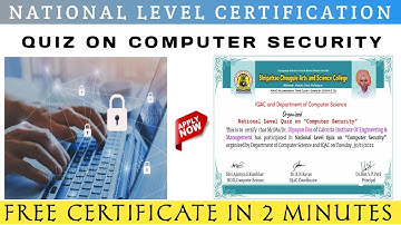 Quiz on  Computer Security | computer security MCQS and Answers for IBPS, SBI Bank PO Exam Paper SSC