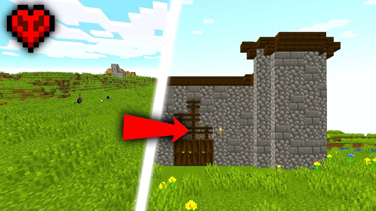 I Build a Castle in Hardcore Minecraft