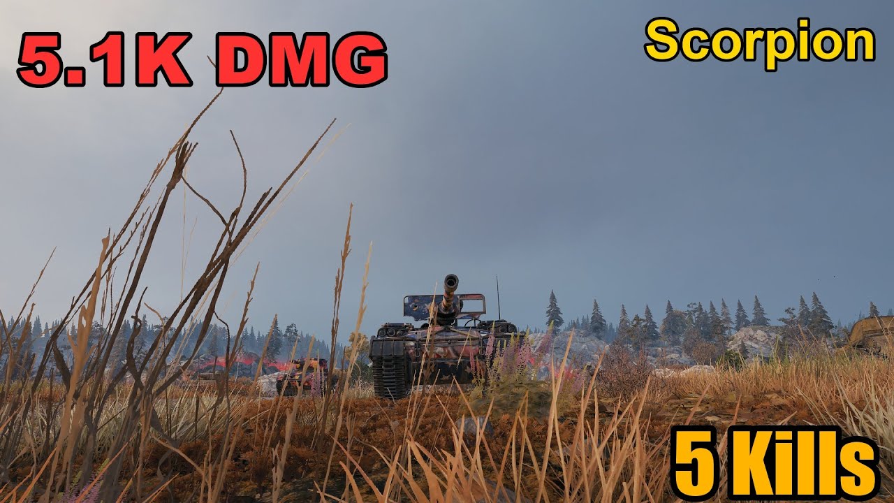 Scorpion - 5.1K Damage - 5 Kills - Map: Karelia - Server: NA | World of Tanks