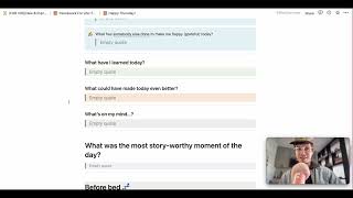 Daily Personal Journal Notion Template w/Ai | 'Homework For Life' Inspired | Guided Daily Journal