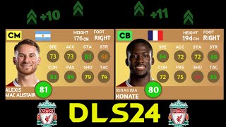 DLS 24 | NEW UPDATE PLAYERS RATING REFRESH IN DLS 24| LIVERPOOL TEAM | DREAM LEAGUE SOCCER 2024 screenshot 5