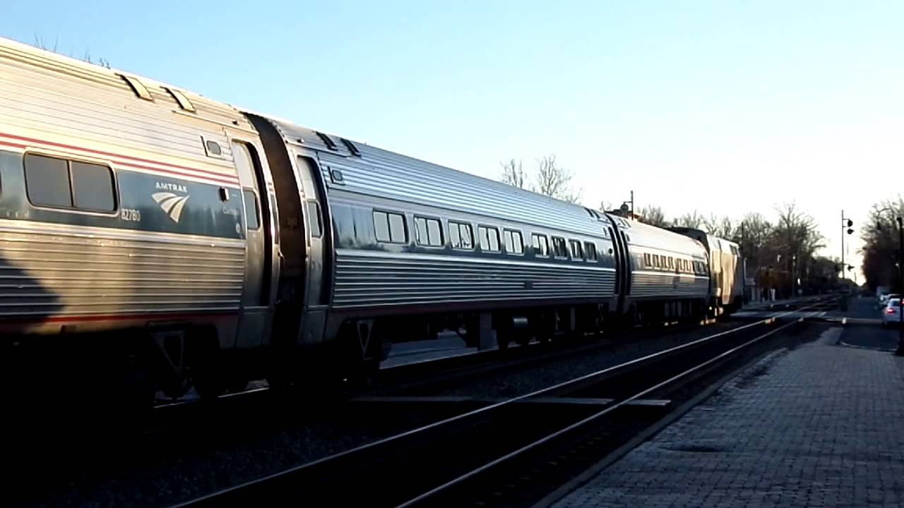 1 9 2015 Amtrak Train 95 Northeast Regional Stops in Ashland, VA YouTube