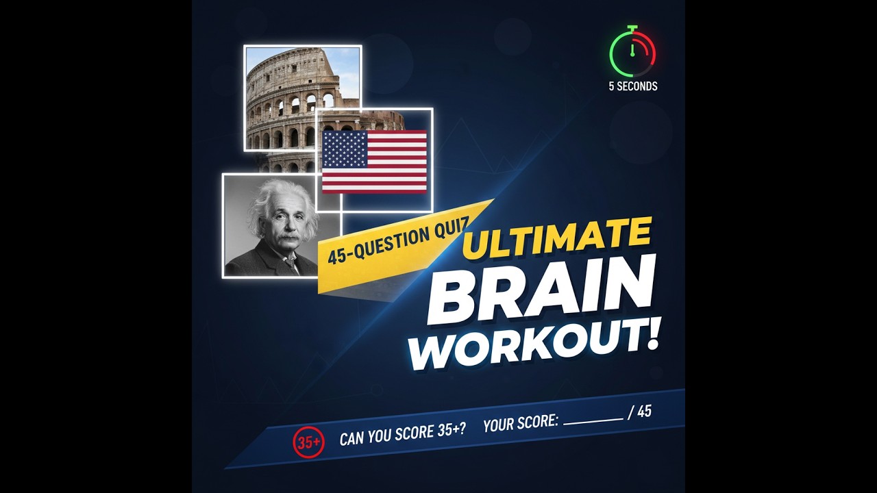 The GENIUS Quiz: Only 1% Get Over 35/45! (Experts Only)