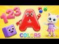 Preschool Learning activities for 3 year olds at home | Learn ABC Phonics Shapes Numbers Colors 🌈