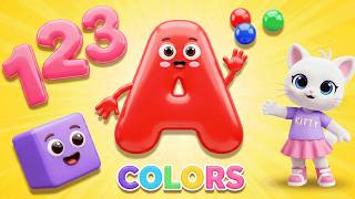 Preschool Learning activities for 3 year olds at home | Learn ABC Phonics Shapes Numbers Colors 🌈 screenshot 1