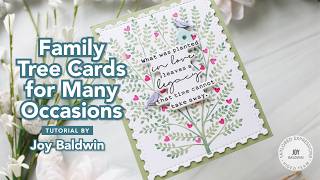 Many Occasion Cards ft. Family Tree Stamp & Stencil Combo