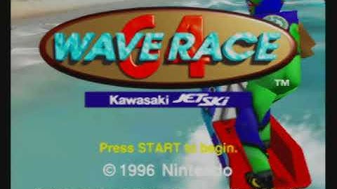 Wave Race 64  - Connected via S-Video through the RetroTINK 2X
