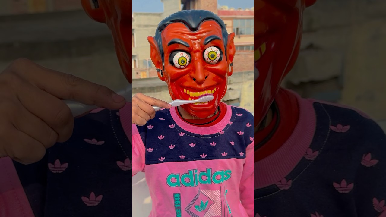 Abe Bandar brush karega 🪥🐵 