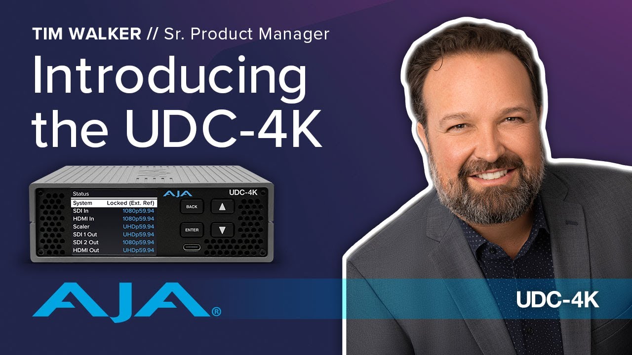 UDC-4K by AJA | Convert, Sync, and Distribute SDI & HDMI Signals