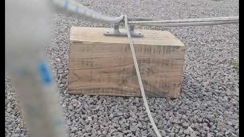 Dockside cleat is an easy operation for our buoy catcher!