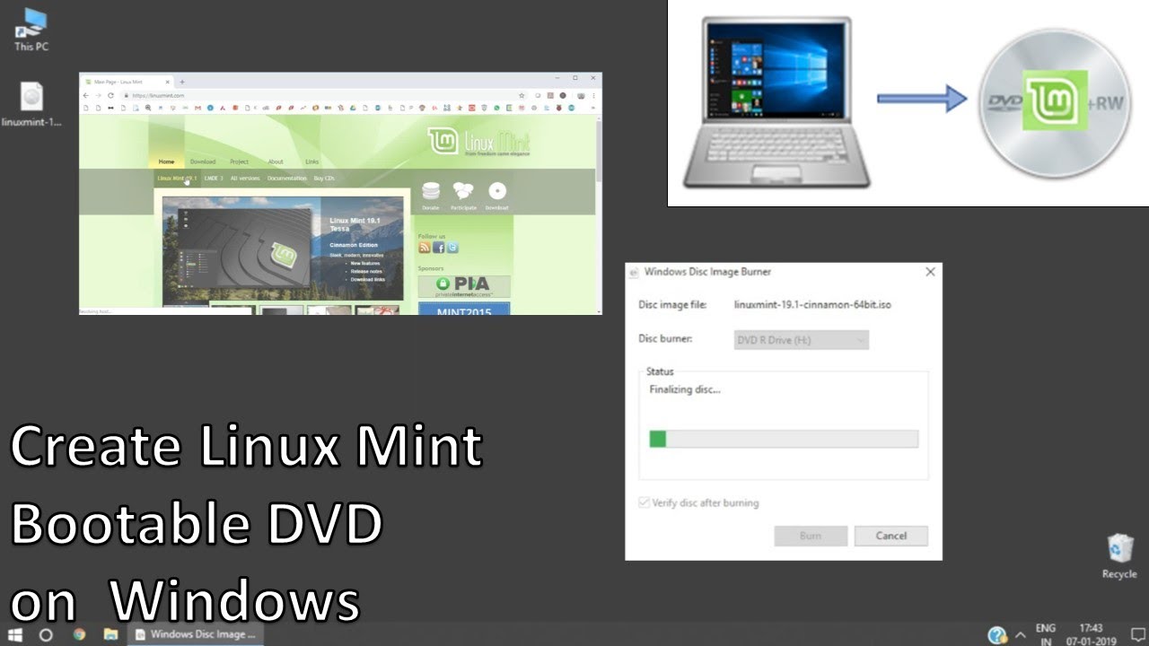 Mint live. DVD Linux.