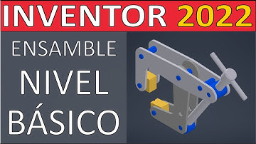 Tutorial Inventor 2022: ensamble nivel básico | Agarre