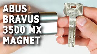видео: ABUS BRAVUS 3500 MX Magnet - немецкий цилиндр с магнитным пином. картинка: ABUS BRAVUS 3500 MX Magnet - немецкий цилиндр с магнитным пином.