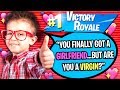 TELLING CUTEST 10 YEAR OLD ABOUT MY SECRET GIRLFRIEND ON FORTNITE!