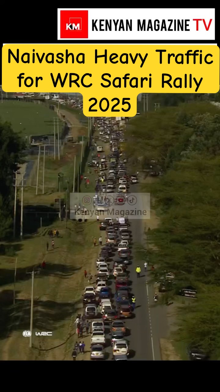 Heavy Traffic On Roads Heading To Hells Gate For WRC Safari Rally 2025 Heavy Traffic On Roads Heading To Hells Gate For WRC Safari Rally 2025