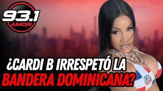 What did Cardi B do with the Dominican Republic flag?