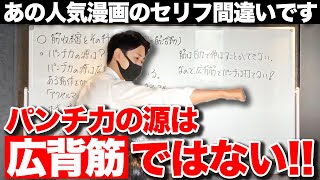 パンチ力の源は広背筋ではない！格闘技を生理学で見る