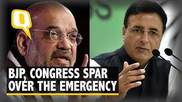 BJP & Congress Train Guns At Each Other Over Emergency of 1975 | The Quint