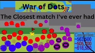 The Longest match I've had of Dots Of War! screenshot 5