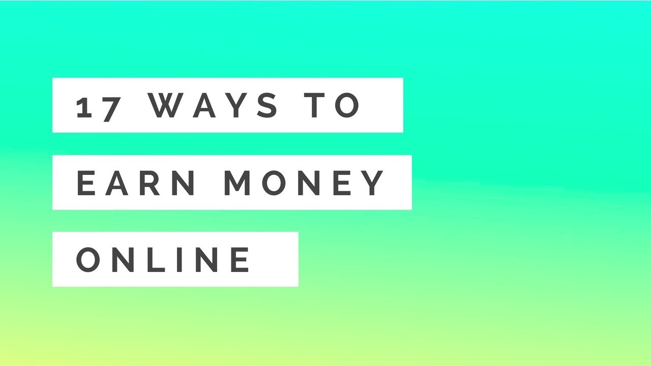 How to earn money online