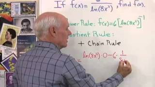 Natural Logarithms and the Quotient Rule