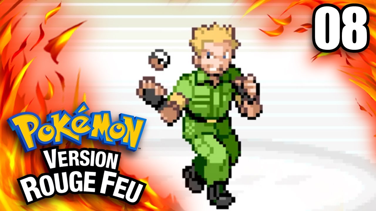 Pokemon Rouge Feu Le 3eme Badge Contre Major Bob 08 Youtube