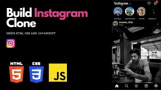 Build Instagram Clone App Using HTML and CSS